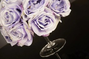 Aranjament floral mic decor festiv design LUX STAND LILAC ROSES