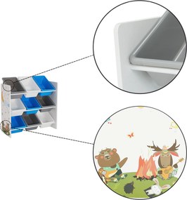 Organizator/raft pentru jucării, multicolor/model, DARLING TIP 3