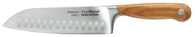 Cuțit din oțel inoxidabil santoku Feelwood – Tescoma