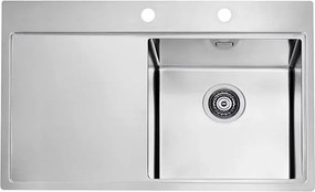 Chiuveta inox Alveus Pure 40 dreapta 79x53 cm