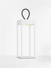 Lampa decorativa de exterior LED portabila LUCIA alb