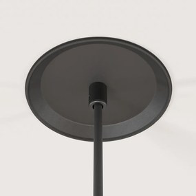 Pendul modern negru cu glob cu led Maytoni Luna d20 s