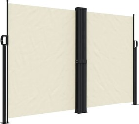 vidaXL Copertină laterală retractabilă, crem, 160 x 600 cm