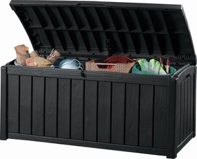 Cutie de depozitare de grădină Keter Glenwood, grafit, 390 L
