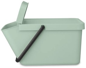 Cos depozitare sau reciclare Brabantia Sort&Go 1006311, 20 L,  22,5x45x28 cm, Stivuibil, Plastic, Verde deschis