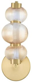 Aplica de perete LED design modern Leda auriu