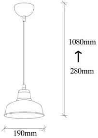 Candelabru Elefant 521SHN3128, 108x19 cm, Corp metalic, Negru