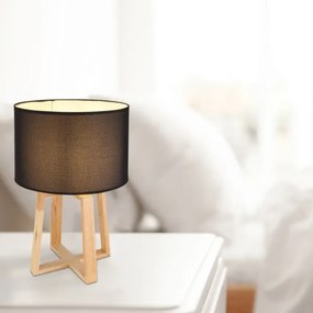 Globo 21621B - Lampă de masă MORITZ 1xE14/40W/230V negru