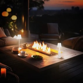 Briloner 7510016 - Lampă de birou LED RGBW CALIDA, reglabilă, 2,5W/5V IP44 1200 mAh, albă