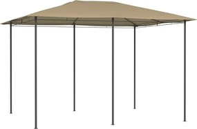 vidaXL Pavilion, gri taupe, 3x4x2,6 m, 160 g/m²