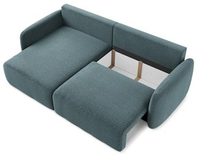 Colțar turcoaz extensibil/cu spațiu de depozitare (cu colț pe partea stângă) Kalena – Makamii