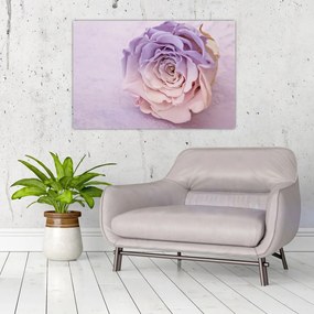 Tablou detaliu florii de trandafir (90x60 cm)