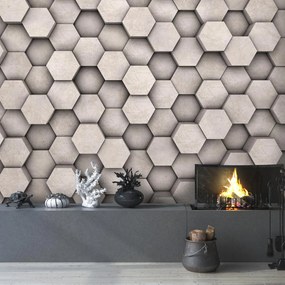 Fototapet - Hexagoane (147x102 cm)