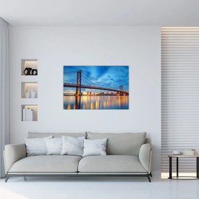 Tablou - Podul Benjamin Franklin, Philadelphia (90x60 cm)