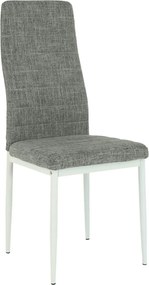 Scaun COLETA NOVA, gri/alb, textil/metal, 41x49x96 cm
