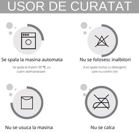 Husa elastica moderna pentru canapea 3 locuri + 1 față de perna CADOU, cu brate, alb / portocaliu, HES3-81