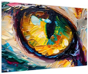 Tablou - Ochi de pisică Pictură (90x60 cm)