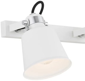 Aplica metalica reglabila stil industial KONGO 2L alba