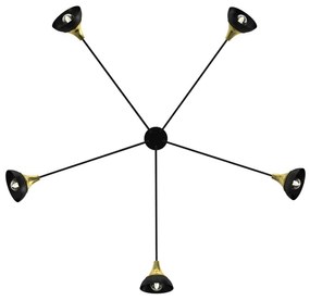 Lustră aplicată NERGIS 5xE27/60W/230V