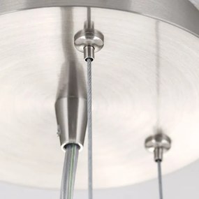 Lustră pe cablu Orion HL 6-1559/2 BLANC 2xE27/60W/230V d. 49 cm crom mat