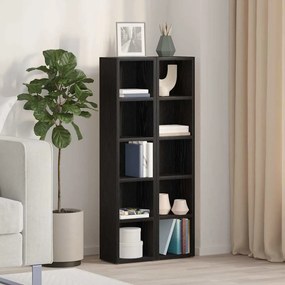 vidaXL Dulapuri CD-uri 2 buc Stejar negru 21x16x93,5 cm Lemn prelucrat