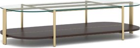 Masuta lemn masiv de Cafea Marquesa, 155 × 35 × 75 cm