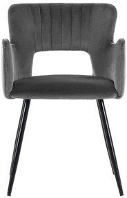 Set 2 buc scaune sufragerie Shelba (gri închis) . 1075759