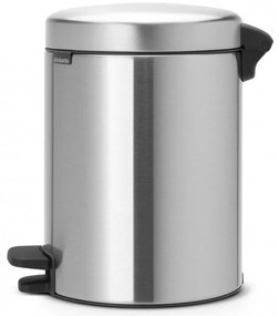 Cos de gunoi cu pedala Brabantia NewIcon 649011, 5 L, Inchidere lina, Baza antiderapanta, Inox