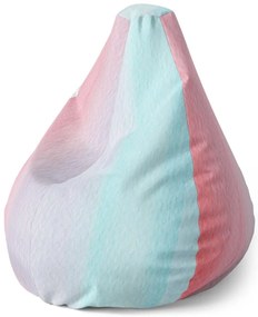 Sac de șezut Pear vată de zahăr, roz / turcoaz