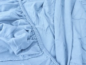 Cearsaf Jersey EXCLUSIVE albstru glacial 90 x 200 cm