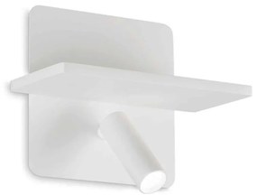 Aplica LED ambientala cu spot reglabil Piano ap alba