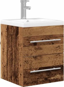 vidaXL Dulap pentru Chiuveta de Baie Lemn Vechi 41 x 38,5 x 48 cm