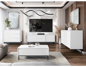 Set mobilier living Somkera I (alb + Negru) . 1105972