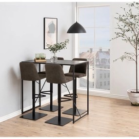 Scaun de bar gri antracit cu înălțime ajustabilă (înălțime șezut 78,5 cm) Avanja – Actona