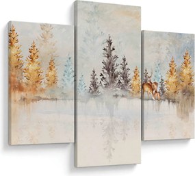 Tablou - Pădure în acuarelă (90x60 cm)
