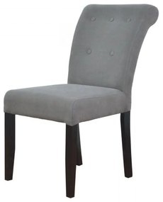 Scaun dining, gri, stofa, aspect clasic, Cambridge