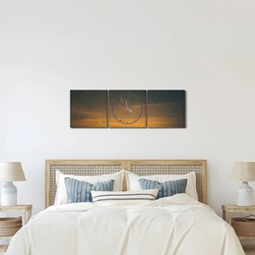 Tablou cu cerul înstelat (cu ceas) (90x30 cm)