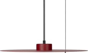 Lustră suspendată pe cablu PIATTO 1xGX53/15W/230V, diametru 45 cm, bordeaux
