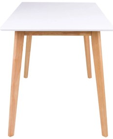 Vojens masă 120x70 cm alb-natural