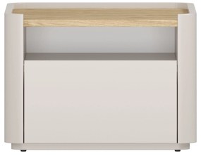 Noptieră Elivo 50 cm cu sertar - cașmir / stejar uleiat