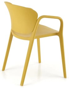 Scaun de bucaterie Layne, galben