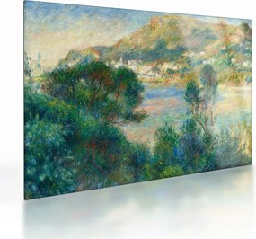 Tablou pe sticlă - Auguste Renoir, View of Monte Carlo from Cap Martin, reproducere (70x50 cm)