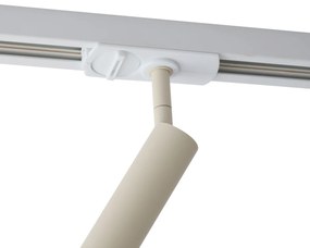 Spot modern bej cu alb pentru sistem de șină monofazat - Iconic Ivy
