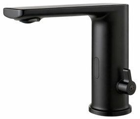 Baterie Lavoar Automată 1201 – Negru Mat, Senzor Infraroșu, Economie de Apă