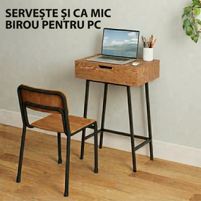 HOMCOM Masă de Machiaj cu Oglindă Pliabilă și 16 Compartimente Lemn și Oțel | Aosom Romania