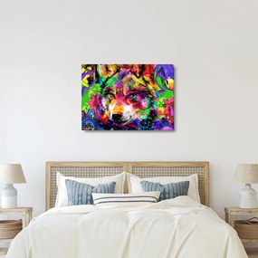 Tablou - Lupul cu graffiti (70x50 cm)