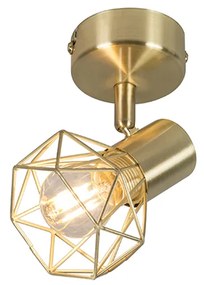Spotlight Art Deco din alamă reglabil pe înălțime și rotabil - Mosh