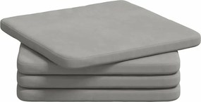 vidaXL Perne de Șezut 4 pcs Gri deschis 40 x 40 x 3 cm