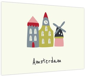 Tablou pe sticlă - Orașe din Europa N⁰4 (70x50 cm)