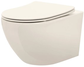 Vas wc suspendabil Carlo Mini Rimless ecru